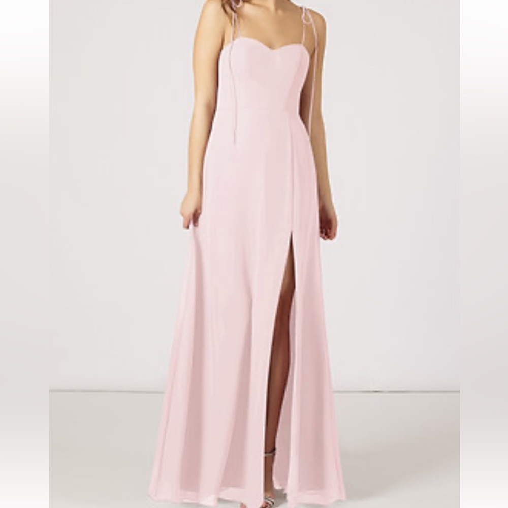 Azazie Rosey Blushing pink bridesmaid dress for sale